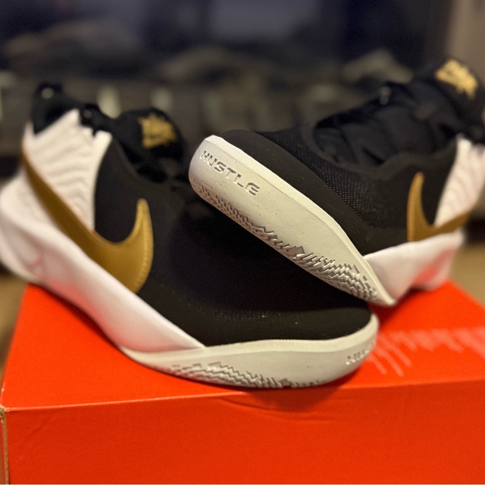 Nike Black and Gold Athletic Shoes